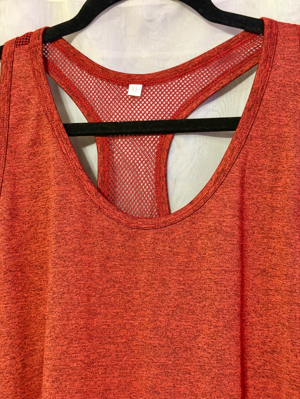 Red Women's Racerback Tank Top - Picture 2 of 3